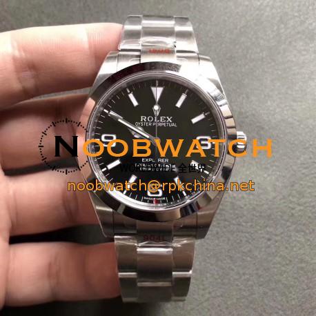 Replica Rolex Explorer 214270 GM Stainless Steel 904L Black Dial Swiss 3132