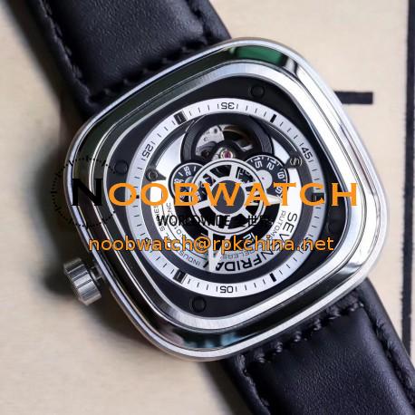 Replica SevenFriday P1B/01 Essence SW Stainless Steel Silver Dial Miyota 82S7