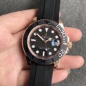 Replica Rolex Yacht-Master 40 116655 Noob Rose Gold Black Dial Swiss 3135