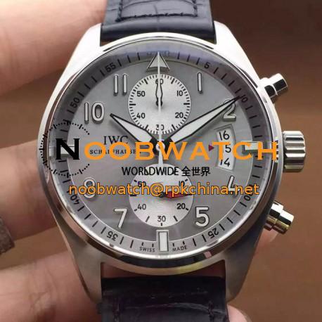 Replica IWC Pilot IW387808 Chronograph Stainless Steel Gray Dial Swiss 7750