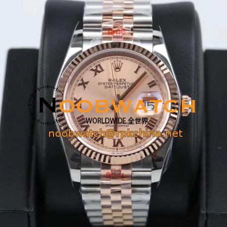 Replica Rolex Datejust 36MM 116231 GM Stainless Steel 904L & Rose Gold Rose Gold Dial Swiss 2824-2