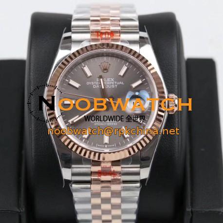 Replica Rolex Datejust 36MM 116231 GM Stainless Steel 904L & Rose Gold Anthracite Dial Swiss 2824-2