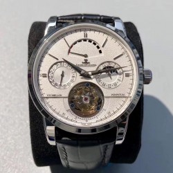 Replica Jaeger-LeCoultre Master Grande Tradition Tourbillon Noob Stainless Steel White Dial Swiss Tourbillon