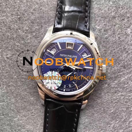 Replica Patek Philippe Annual Calendar 5205G-013 KM Stainless Steel Blue Dial Swiss 324SQALU 24H/206