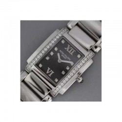 Replica Patek Philippe Ladies Twenty-4 4910/10A-001 Noob Stainless Steel Black Dial Swiss Ronda Quartz