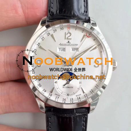 Replica Jaeger-LeCoultre Master Calendar 1558420 KM Stainless Steel Silver Dial Swiss Caliber 866/1