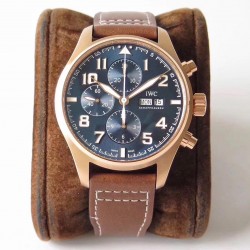 Replica IWC Pilot Chronograph Edition Le Petit Prince IW377721 ZF Rose Gold Blue Dial Swiss 7750