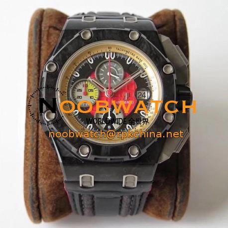 Replica Audemars Piguet Royal Oak Offshore Grand Prix 26290IO.OO.A001VE.01 JF V3 Forged Carbon Red Dial Swiss 3126