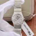 Replica Omega Constellation Manhattan 28MM TW Stainless Steel Diamond Dial Swiss Quartz