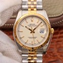 Replica Rolex Datejust 36MM 116233 AR V2 Stainless Steel & Yellow Gold Silver Dial Swiss 3135