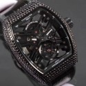 Replica Franck Muller Vanguard Skeleton V 45 T SQT Noob Ceramic & Diamonds Skeleton Dial M9015