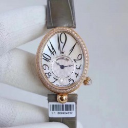 Replica Breguet Reine de Naples 8918BR/58/964/D00D ZF Rose Gold & Diamonds Mother Of Pearl Dial Swiss Caliber 537/3