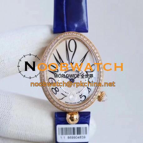 Replica Breguet Reine de Naples 8918BR/58/964/D00D ZF Rose Gold & Diamonds Mother Of Pearl Dial Swiss Caliber 537/3