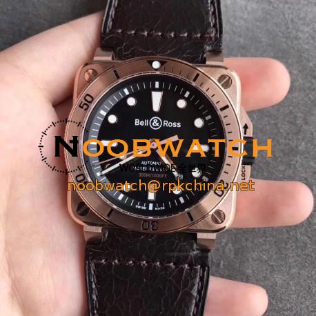 Replica Bell & Ross BR 03-92 Diver OX Rose Gold Black Dial M9015