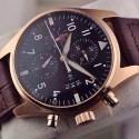 Replica IWC Pilot IW3777 Chronograph Rose Gold Black Dial Swiss 7750