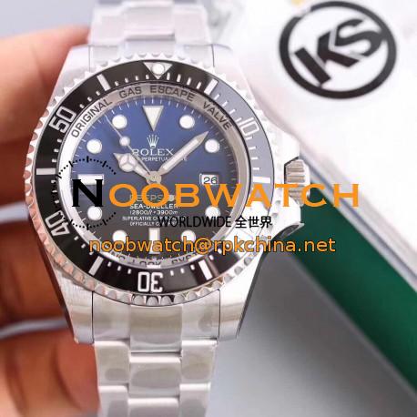 Replica Rolex DEEPSEA 126660 KS Stainless Steel D-Blue Dial Swiss 3135