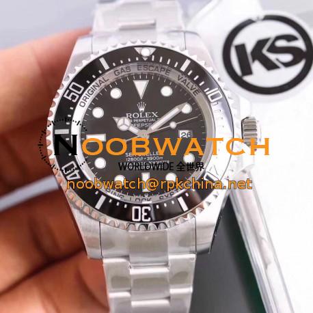 Replica Rolex DEEPSEA 126600 KS Stainless Steel Black Dial Swiss 3135