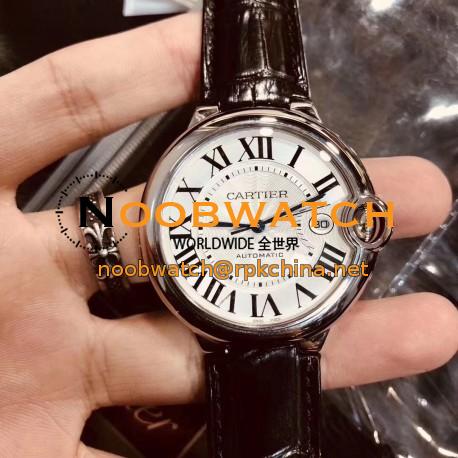 Replica Ballon Bleu De Cartier 42MM W69016Z4 V6 Stainless Steel Silver Dial Seiko NH05A