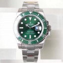 Replica Rolex Submariner Date 116610LV NAIL Maker Stainless Steel 904L Green Dial Swiss 3135