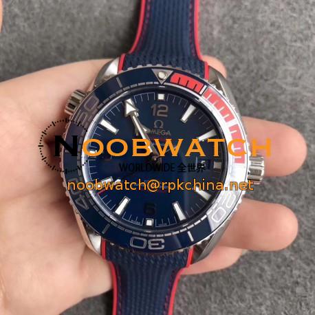 Replica Omega Seamaster Planet Ocean 600M Pyeongchang 2018 522.32.44.21.03.001 VS Stainless Steel Blue Dial Swiss 8900