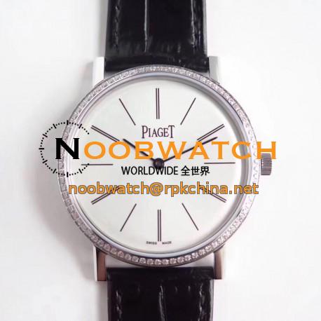 Replica Piaget Altiplano G0A29165 OX Stainless Steel & Diamonds White Dial M9015