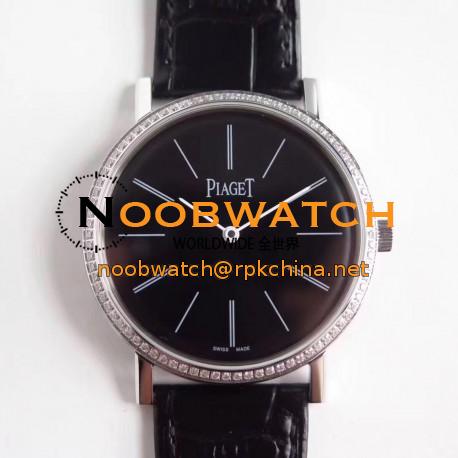 Replica Piaget Altiplano G0A29165 OX Stainless Steel & Diamonds Black Dial M9015