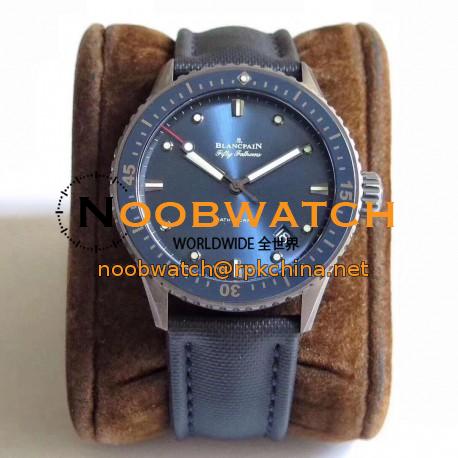 Replica Blancpain Fifty Fathoms Bathyscaphe 5000-0240-O52A ZF Ceramic Shiny Blue Dial Swiss 1315