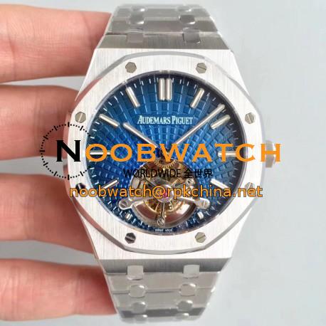 Replica Audemars Piguet Royal Oak Tourbillon Extra Thin 26522 R8 Stainless Steel Blue Dial Swiss 2924