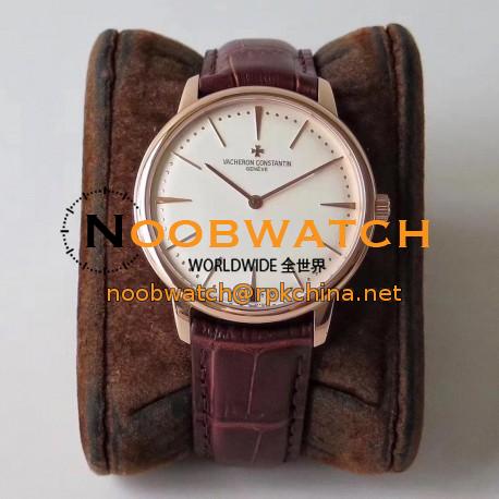 Replica Vacheron Constantin Patrimony 81180/000R-9159 KZ Rose Gold Silver Dial Swiss VC1400