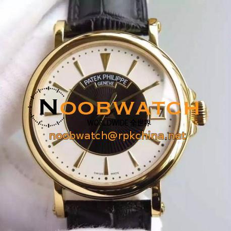 Replica Patek Philippe Calatrava 5153 Yellow Gold White & Black Dial Swiss 324SC