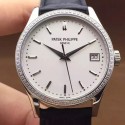 Replica Patek Philippe Calatrava 5296 Stainless Steel Diamonds Bezel Swiss 324SC