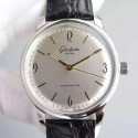 Replica Glashutte Senator Sixties Stainless Steel White Dial Swiss Caliber 39-52