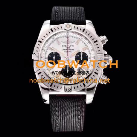 Replica Breitling Chronomat 44 airbone 30th Anniversary AB0115 GF Stainless Steel White Dial Swiss 7750