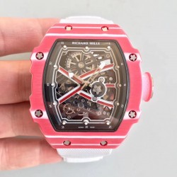 Replica Richard Mille RM67-02 High Jump Mutaz Essa Barshim RM Red Forged Carbon Black Skeleton Dial M9015