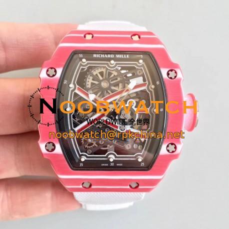 Replica Richard Mille RM67-02 High Jump Mutaz Essa Barshim RM Red Forged Carbon Black Skeleton Dial M9015