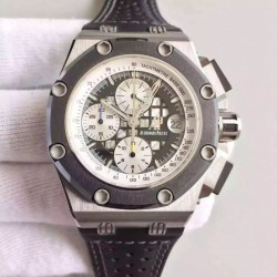 Replica Audemars Piguet Royal Oak Offshore Rubens Barrichello II 26078IO.OO.D001VS.01 JF V2 Titanium Black Dial Swiss 3126