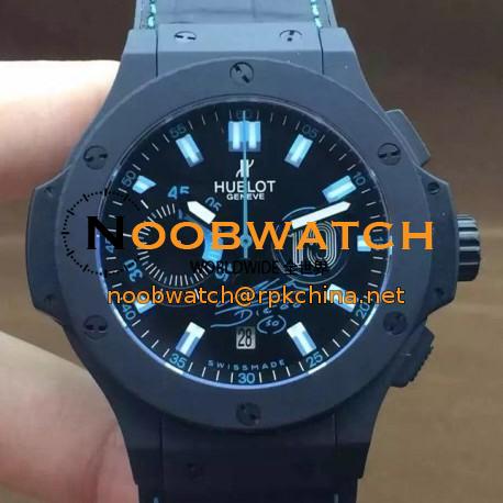 Replica Hublot Big Bang Maradona Black Ceramic Black Dial Swiss HUB4100