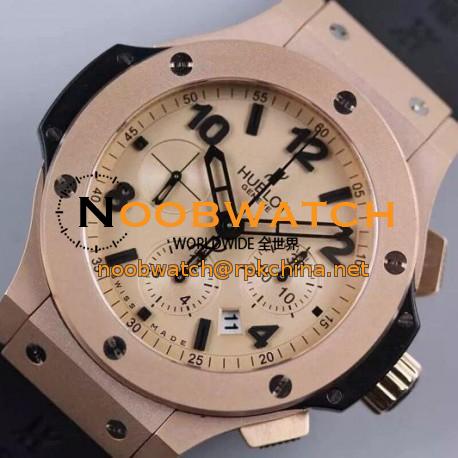 Replica Hublot Big Bang Matt Rose Gold Gold Dial Swiss 7750