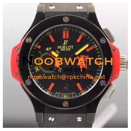 Replica Hublot Big Bang Red Devil Manchester PVD Black Dial Swiss HUB4100