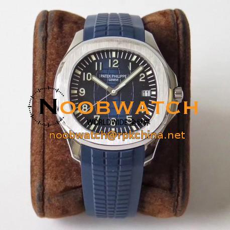 Replica Patek Philippe Aquanaut 5168G-001 ZF Stainless Steel Blue Dial Swiss 324SC