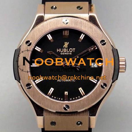 Replica Hublot Big Bang Rose Gold Black Dial Swiss 2824-2