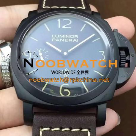 Replica Panerai Luminor 1950 3 Days PAM 617 Black Ceramic Black Dial Swiss 3000