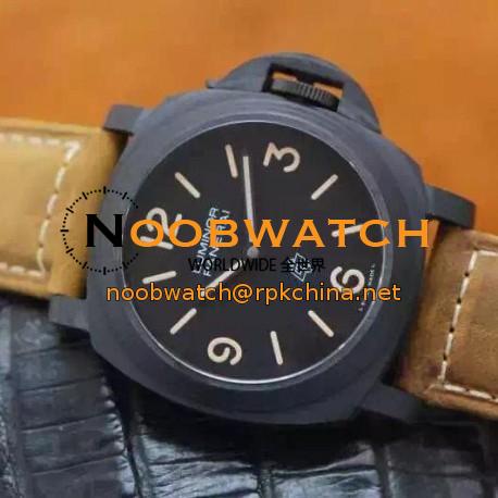 Replica Panerai Luminor Base PAM 360 Black Ceramic Black Dial Swiss P3000