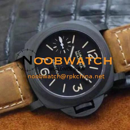 Replica Panerai Luminor Marina PAM 417 New York Special Boutique Edition Carbotech Black Dial Swiss P3000