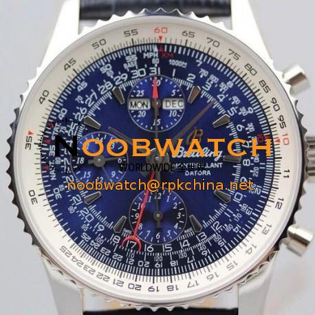 Replica Breitling Datora Montbrillant Perpetual Calendar Chronograph Blue Dial SWISS 7751