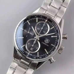 Replica Tag Heuer Carrera Calibre 1887 Stainless Steel Black Dial Swiss 1887