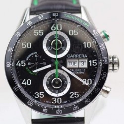 Replica Tag Heuer Carrera Calibre 16 Stainless Steel Carbon Fiber Dial Swiss Calibre 16