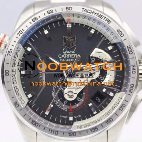 Replica Tag Heuer Grand Carrera Calibre 36 RS Stainless Steel Black Dial Swiss 7750 RUN 9@SEC