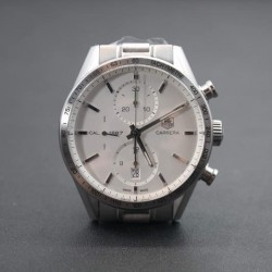 Replica Tag Heuer Carrera Calibre 1887 Stainless Steel White Dial Swiss 1887