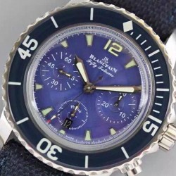 Replica Blancpain Fifty Fathoms Flyback Stainless Steel Blue Dial Swiss 7750